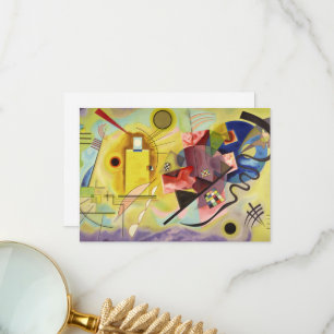Yellow-Red-Blue by Wassily Kandinsky Thank You Card
