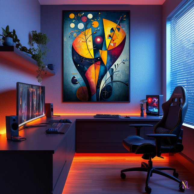 Yellow Red Blue - Cubist masterpiece Inspired Poster (Creator Uploaded)