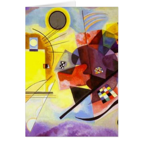 Yellow Red Blue Kandinsky Abstract Painting