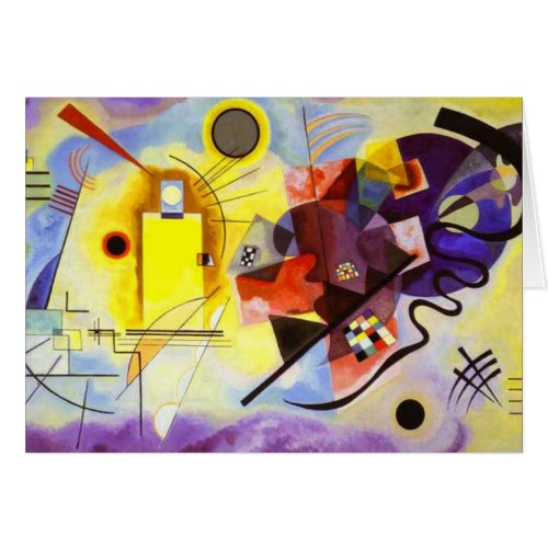 Yellow Red Blue Kandinsky Abstract Painting