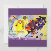 Yellow Red Blue Kandinsky Abstract Painting (Front)