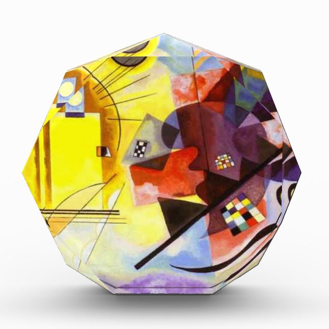 Yellow Red Blue Kandinsky Abstract Painting Award (Front)