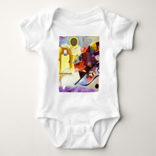 Yellow Red Blue Kandinsky Abstract Painting Baby Bodysuit