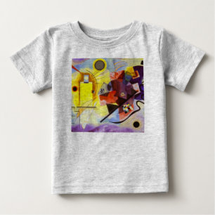Yellow Red Blue Kandinsky Abstract Painting Baby T-Shirt