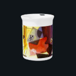 Yellow Red Blue Kandinsky Abstract Painting Beverage Pitcher<br><div class="desc">One of the unique works of Wassily Kandinsky,  one of the founding artists of Abstract Expressionism. Wassily Kandinsky is known for his neat shapes and is at the crossroads for new era artists.</div>