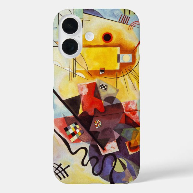 Yellow Red Blue Kandinsky Abstract Painting Case-Mate iPhone Case (Back)
