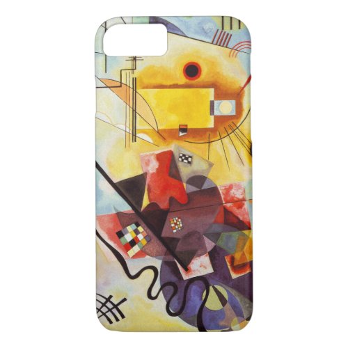 Yellow Red Blue Kandinsky Abstract Painting iPhone 87 Case