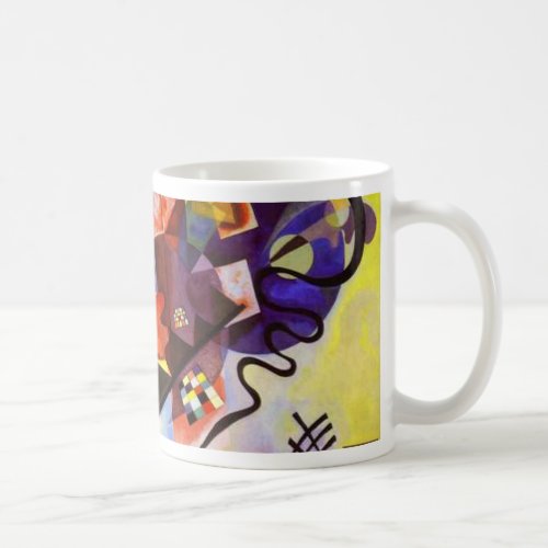 Yellow Red Blue Kandinsky Abstract Painting Coffee Mug