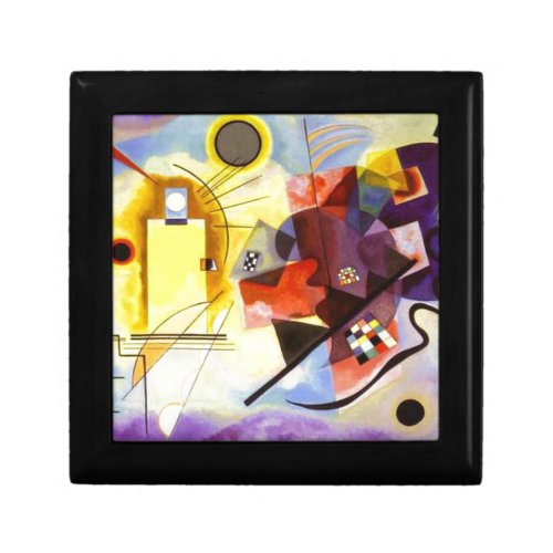 Yellow Red Blue Kandinsky Abstract Painting Gift Box