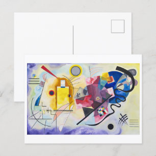 Yellow-Red-Blue   Kandinsky   Postcard