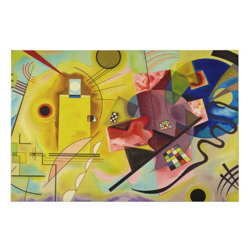 Yellow_Red_Blue No314 1925 by Wassily Kandinsky Faux Canvas Print