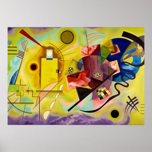 Yellow_Red_Blue No314 1925 by Wassily Kandinsky Poster