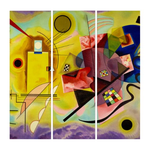 Yellow_Red_Blue No314 1925 by Wassily Kandinsky Triptych