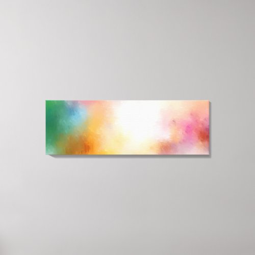 Yellow Red Blue Purple Green Pink Trendy Colorful Canvas Print