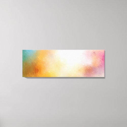 Yellow Red Blue Purple Green Pink Trendy Modern Canvas Print