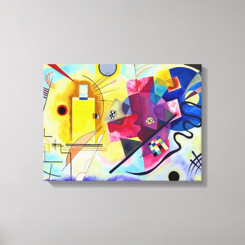 Yellow Red Blue Wassily Kandinsky Canvas Print