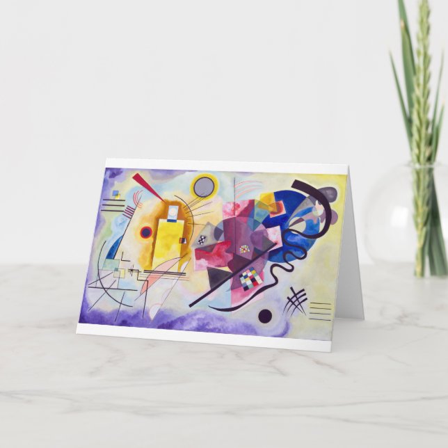 Yellow Red Blue, Wassily Kandinsky Card (Front)