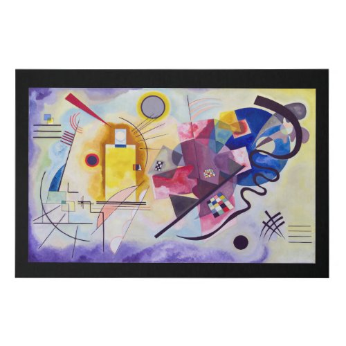 Yellow Red Blue Wassily Kandinsky Faux Canvas Print