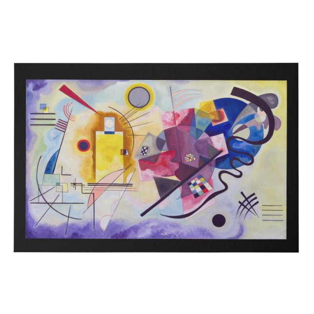 Yellow Red Blue, Wassily Kandinsky Faux Canvas Print (Front)