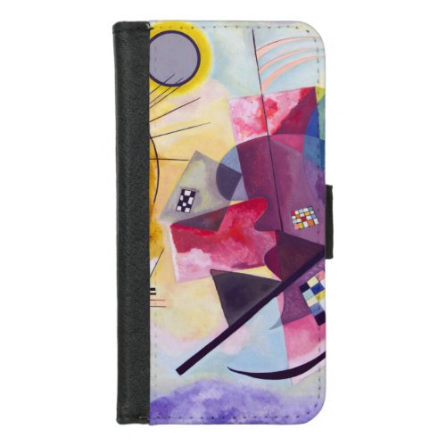 Yellow Red Blue Wassily Kandinsky iPhone 87 Wallet Case