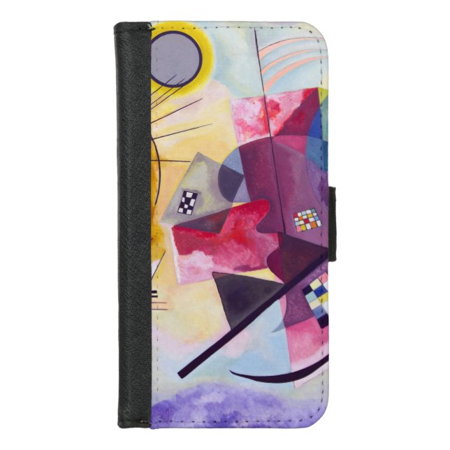 Yellow Red Blue, Wassily Kandinsky iPhone Wallet Case (Front)