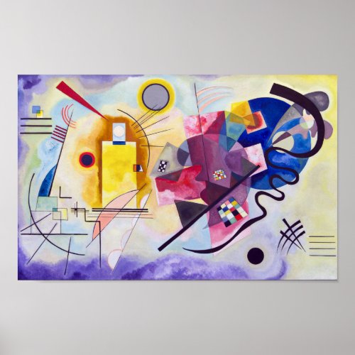 Yellow Red Blue Wassily Kandinsky Poster