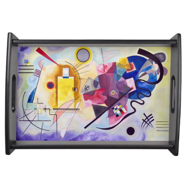 Yellow Red Blue, Wassily Kandinsky Serving Tray (Front)