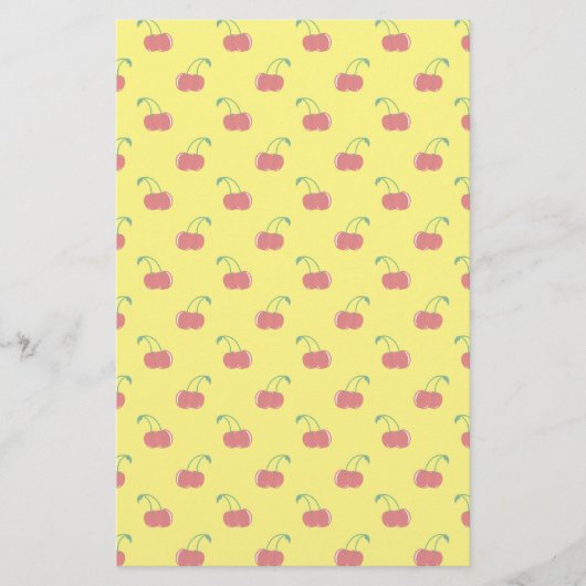 Yellow red cherry pattern (Front)