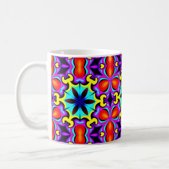 Yellow Red Coffee Mug (Left)