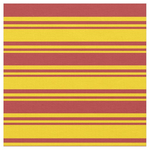 Yellow & Red Colored Lines Fabric