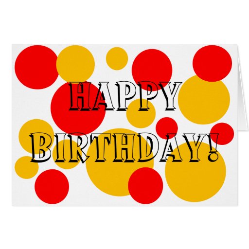 Elegant 22 Yellow Happy Birthday Card