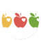 Yellow Red Green Apple