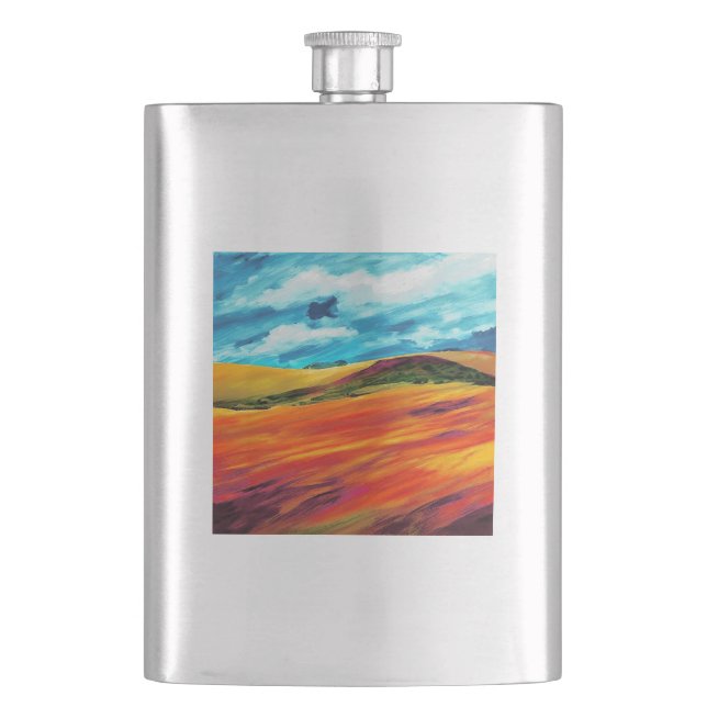 Yellow Red Hills Flask (Front)