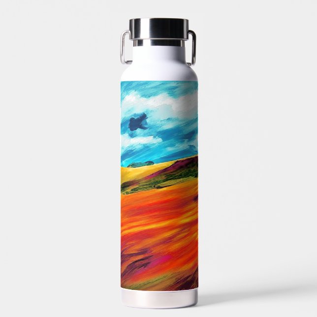 Yellow Red Hills Water Bottle (Front)