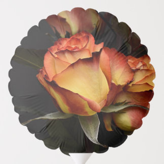 Yellow Red Rose Balloon