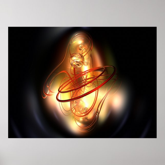 Yellow red shine poster (Front)