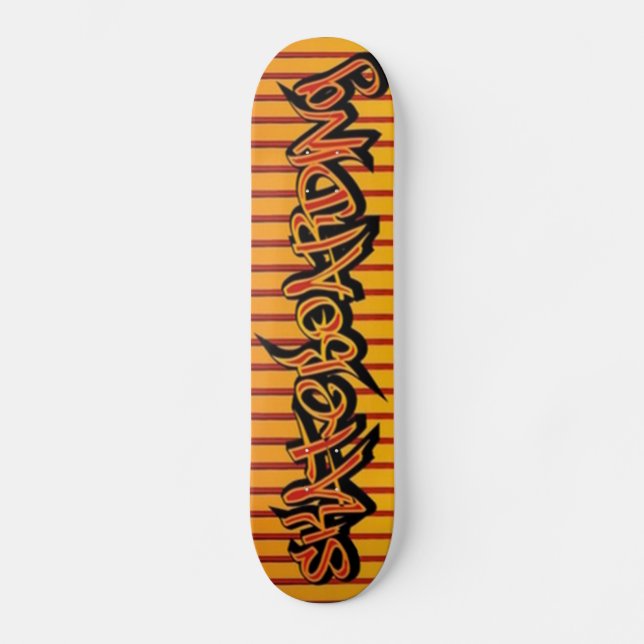 Yellow Red Skateboarding - Skateboard Deck (Front)