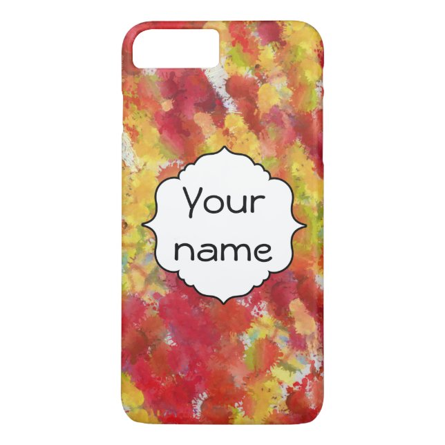 Yellow red splatters Case-Mate iPhone case (Back)