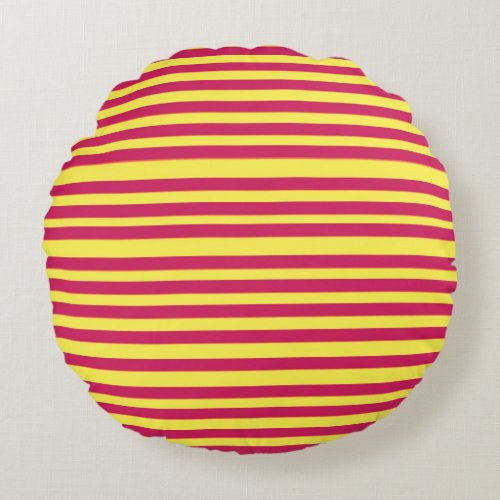 Yellow Red Spring Mood Lines  cushion