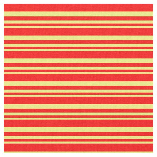 Yellow & Red Stripes Fabric