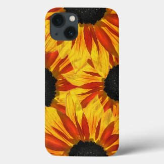 Yellow Red Sunflowers for Ukraine iPhone 13 Case