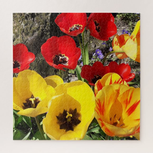 Yellow & Red Tulips Jigsaw Puzzle (Vertical)