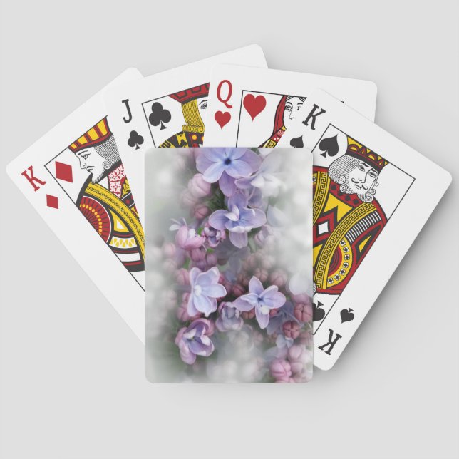 yellow red tulips poker cards (Back)