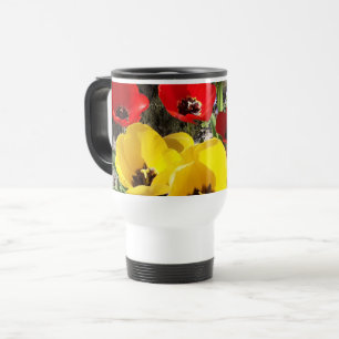Yellow & Red Tulips  Travel Mug