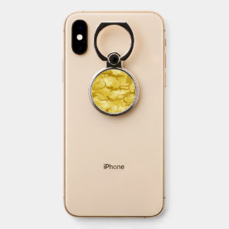Yellow Reptile Camouflage Phone Ring Stand