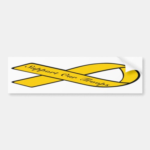 Yellow Ribbon Awareness Bumper Sticker