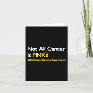 Yellow Ribbon Childhood Cancer For Kids Youth Card