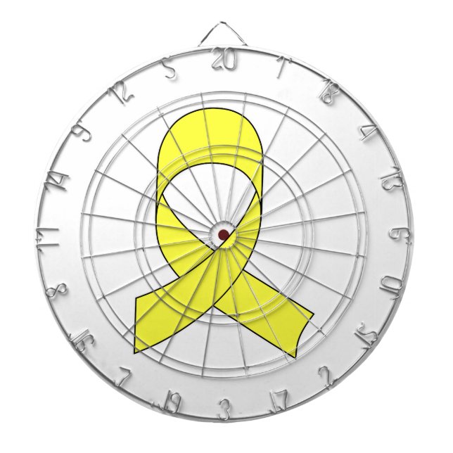 Yellow Ribbon Drawing Dart Board (Front)