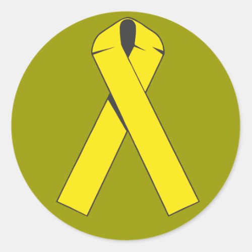 Yellow Ribbon Products and Apparel Classic Round Sticker