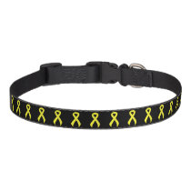 Yellow Ribbon Support Awareness Pet Collar